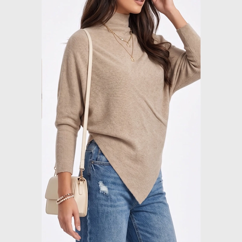 SWEATER MUJER ASIME TRICO EN PUNTA CON CUELLO ALTO - 6