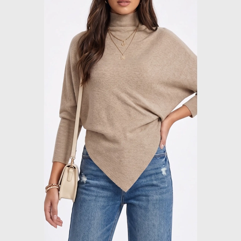 SWEATER MUJER ASIME TRICO EN PUNTA CON CUELLO ALTO - 7
