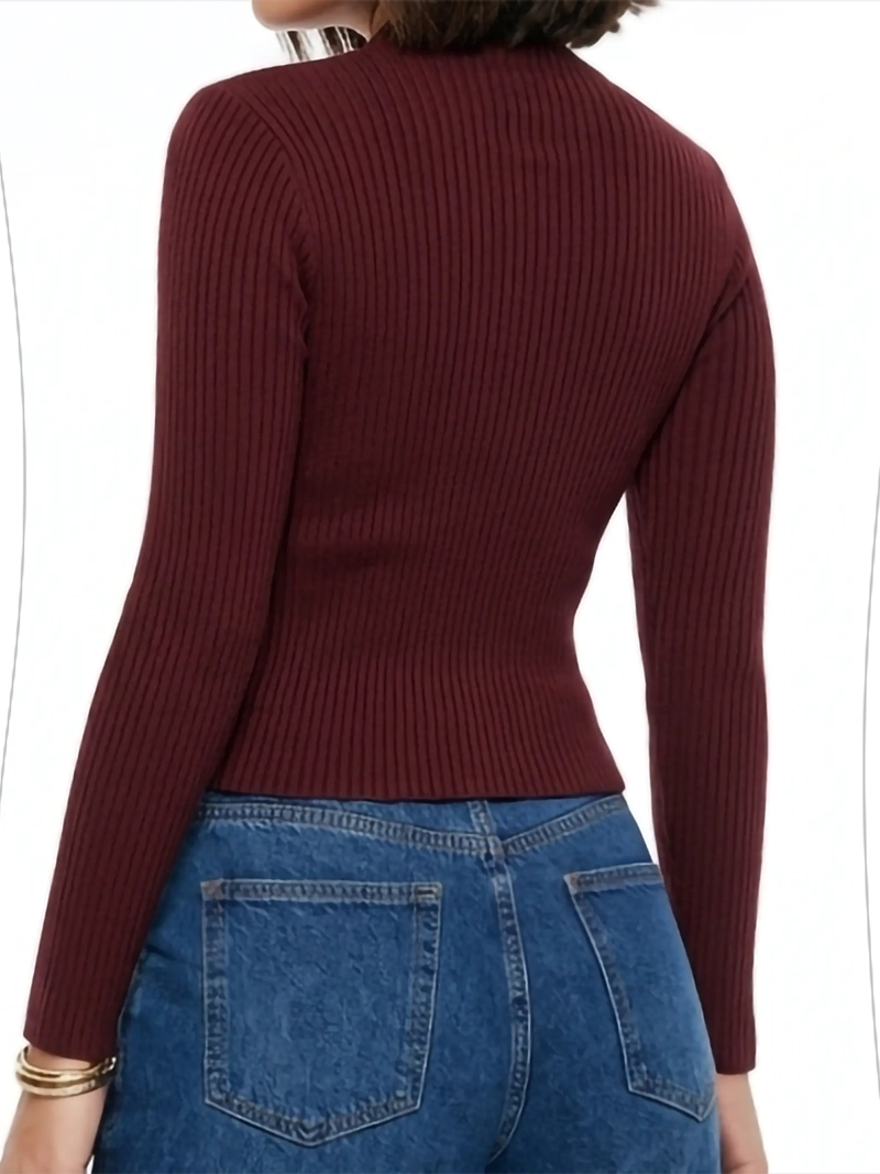 SWEATER CANALE TRENZAS SEMI CROP - 8