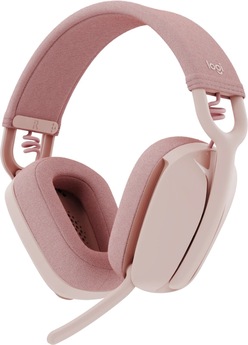 AUDÍFONOS LOGITECH ZONE VIBE 100 DIADEMA ROSA - 1
