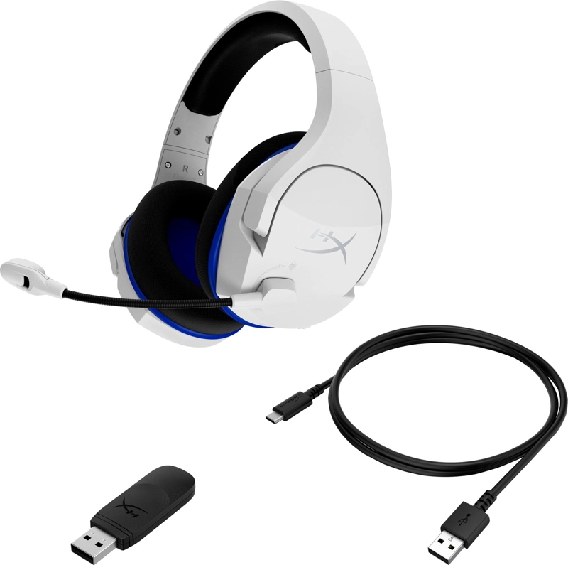 AUDÍFONOS HP HYPERX CLOUD STINGER CORE DIADEMA AZUL BLANCO - 3