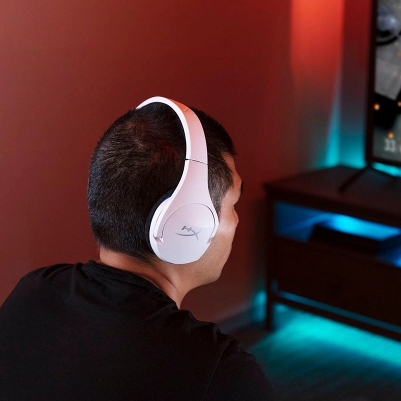 AUDÍFONOS HP HYPERX CLOUD STINGER CORE DIADEMA AZUL BLANCO - 5