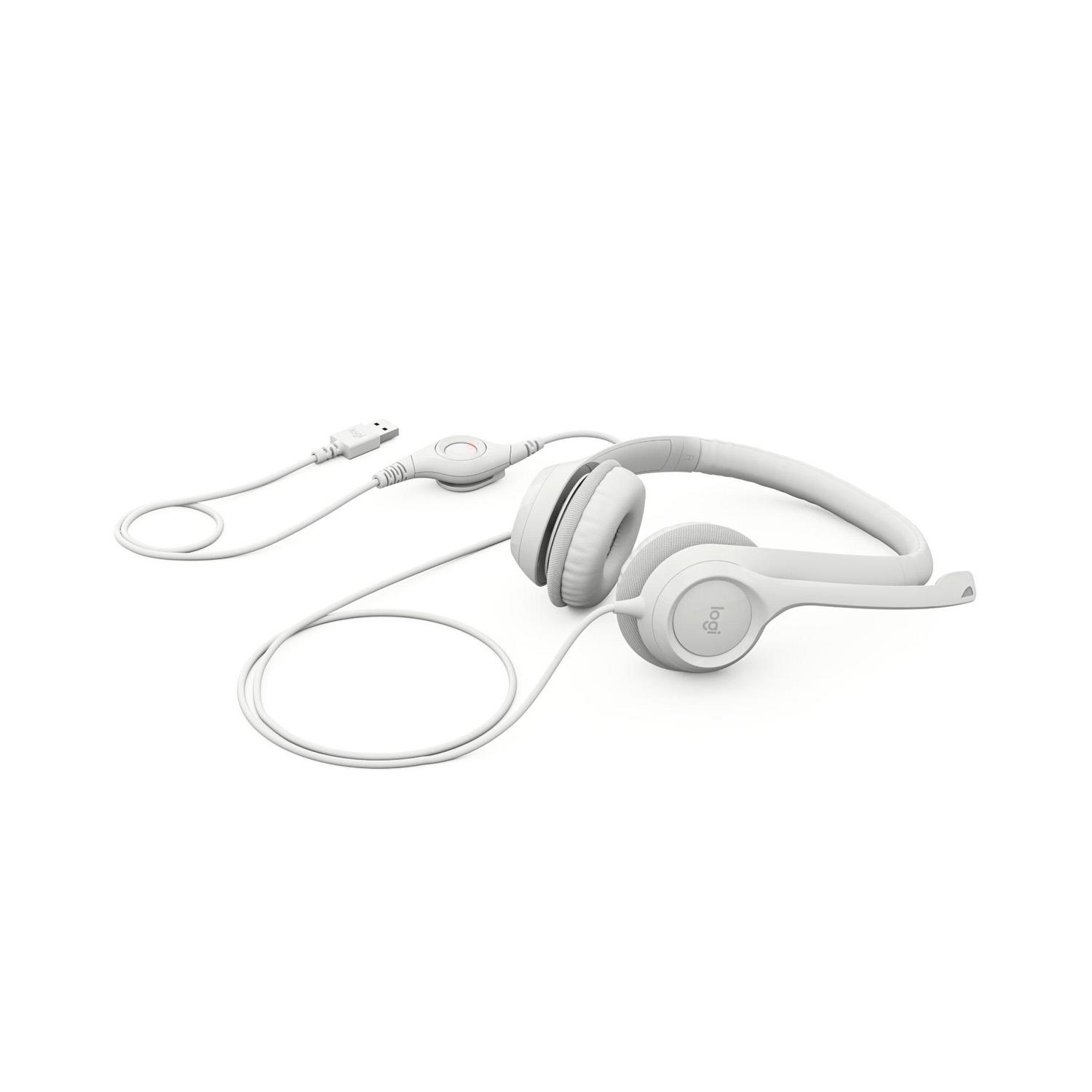 AUDÍFONOS LOGITECH H390 DIADEMA BLANCO - 2