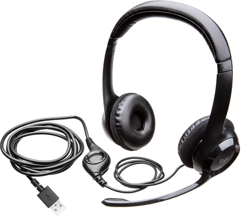AUDÍFONOS LOGITECH H390 DIADEMA NEGRO - 5
