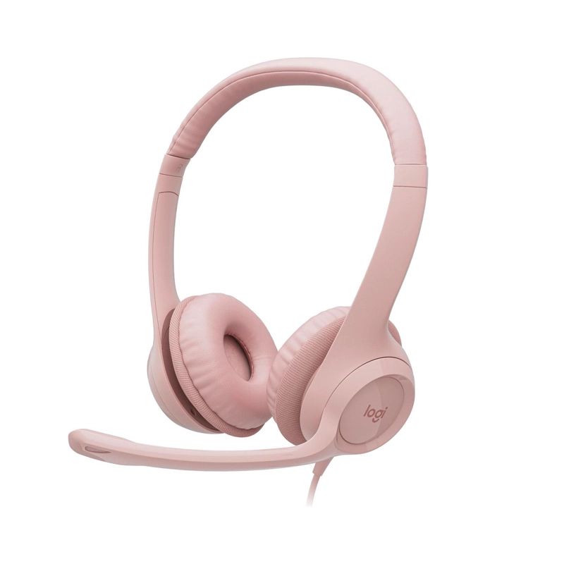 AUDÍFONOS LOGITECH H390 DIADEMA ROSA - 1