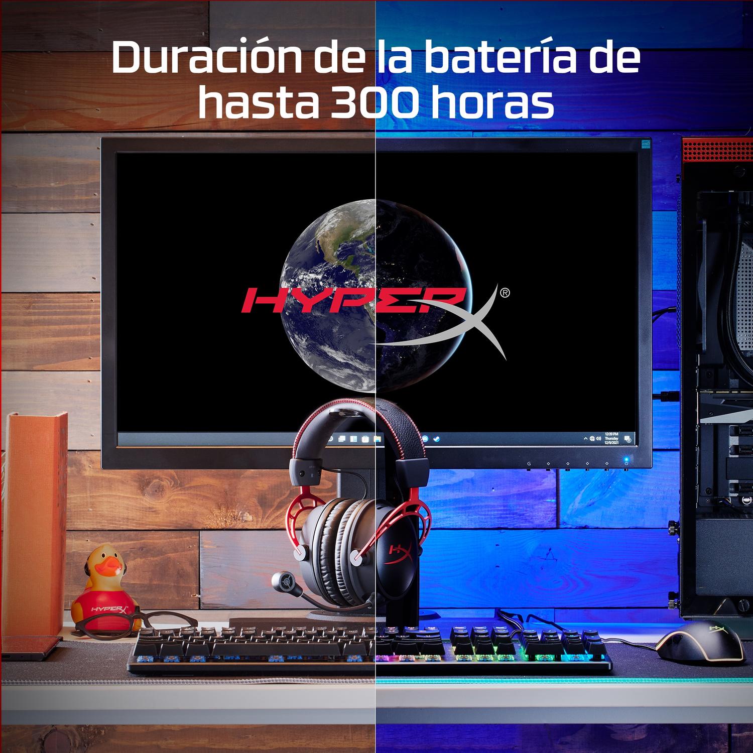 AUDÍFONOS DIADEMA HYPERX CLOUD ALPHA NEGRO, ROJO - 9