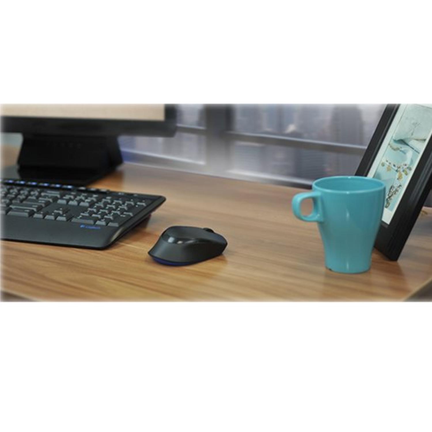 COMBO DE TECLADO Y MOUSE MK345 INALAMBRICO NEGRO - 4