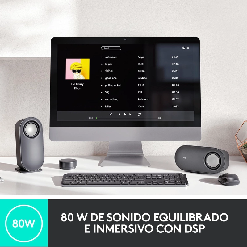 ALTAVOCES LOGITECH Z407 INALÁMBRICOS GRAFITO - 2