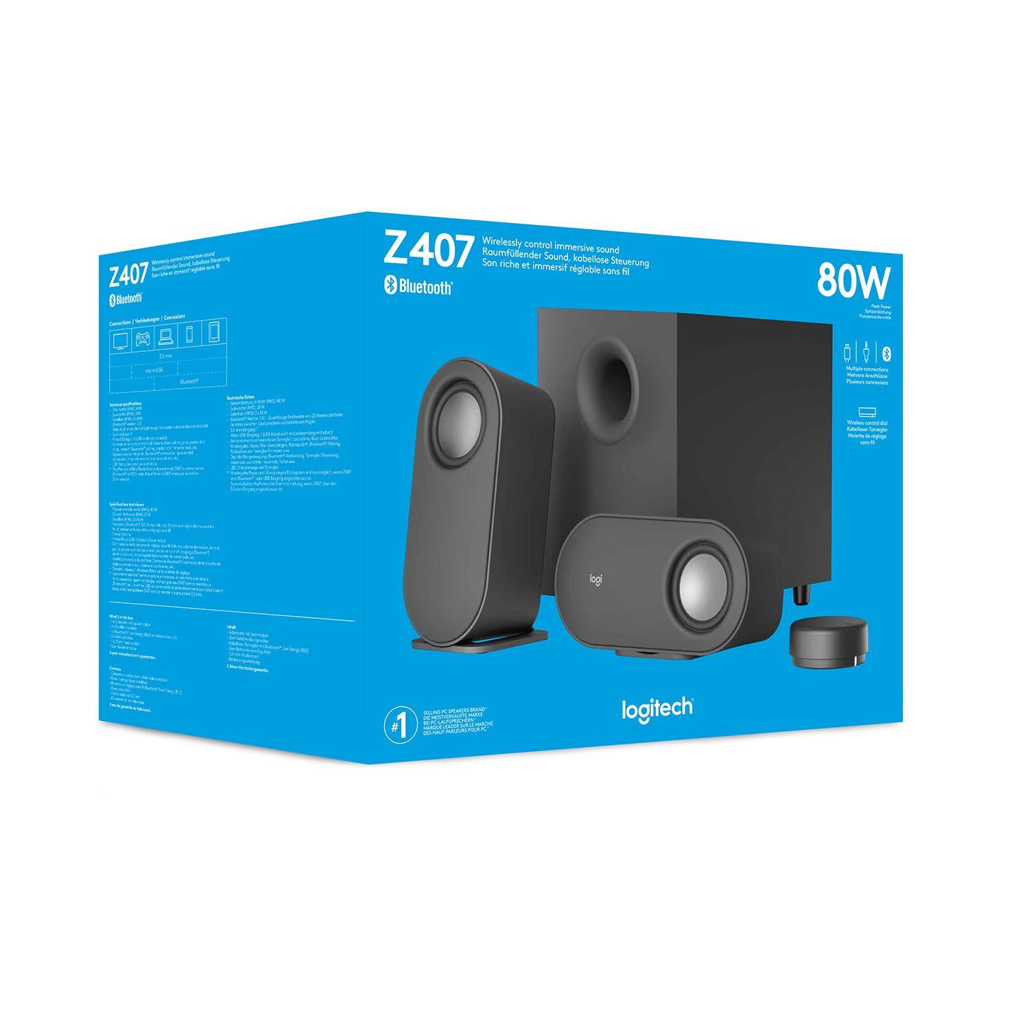ALTAVOCES LOGITECH Z407 INALÁMBRICOS GRAFITO - 9