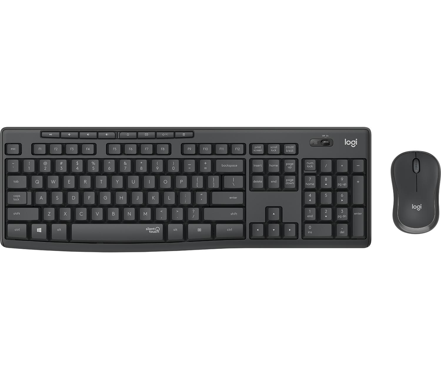 COMBO DE TECLADO Y MOUSE MK295 INALÁMBRICO GRAFITO - 1