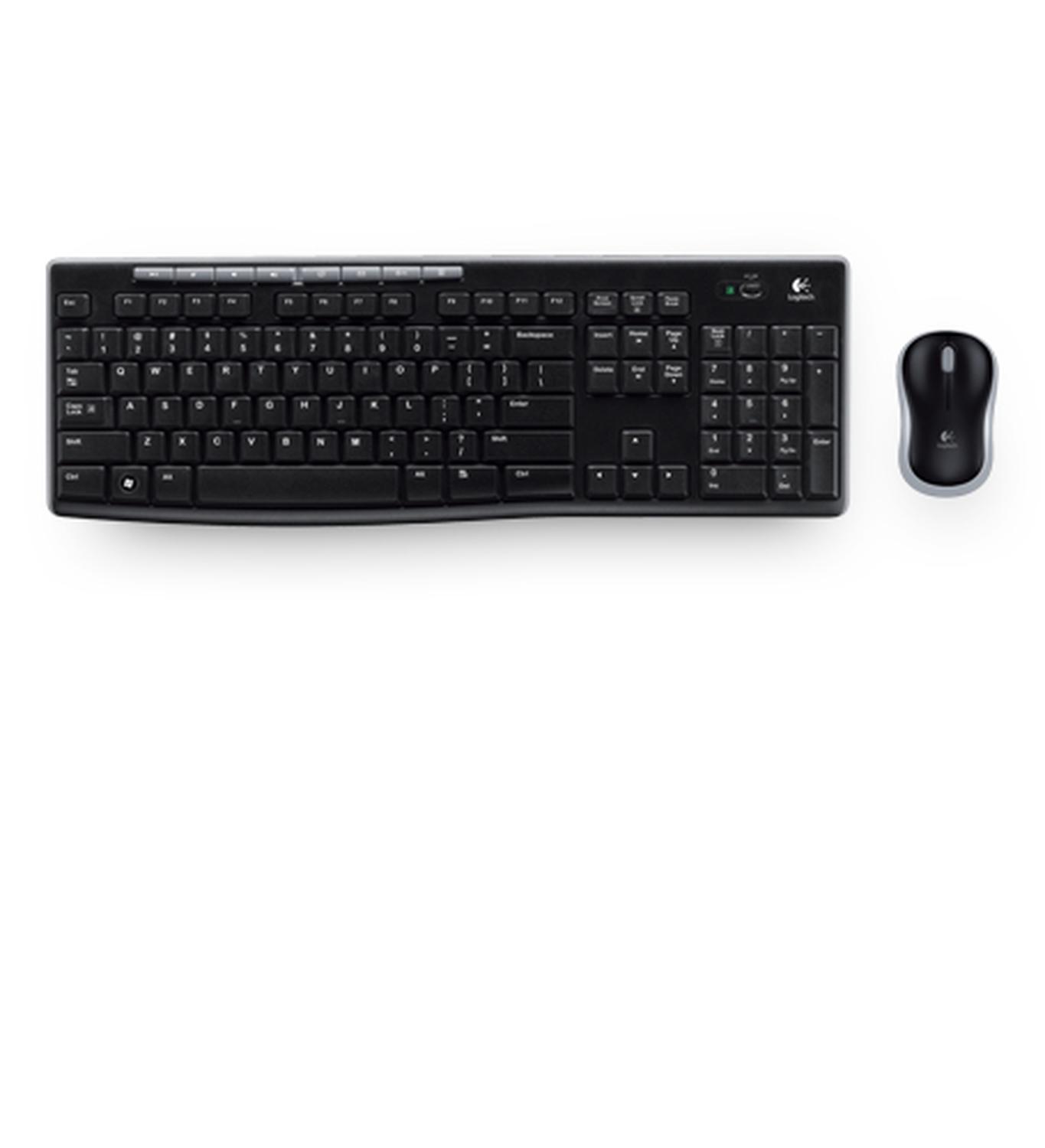 COMBO TECLADO + MOUSE INALÁMBRICO LOGITECH MK270 NEGRO - 1