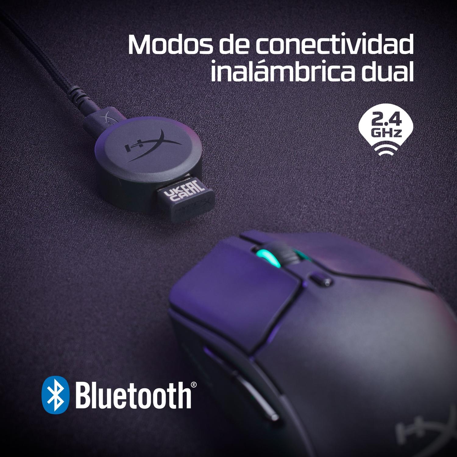 MOUSE GAMING HP HYPERX PULSEFIRE HASTE 2 INALAMBRICO NEGRO - 6
