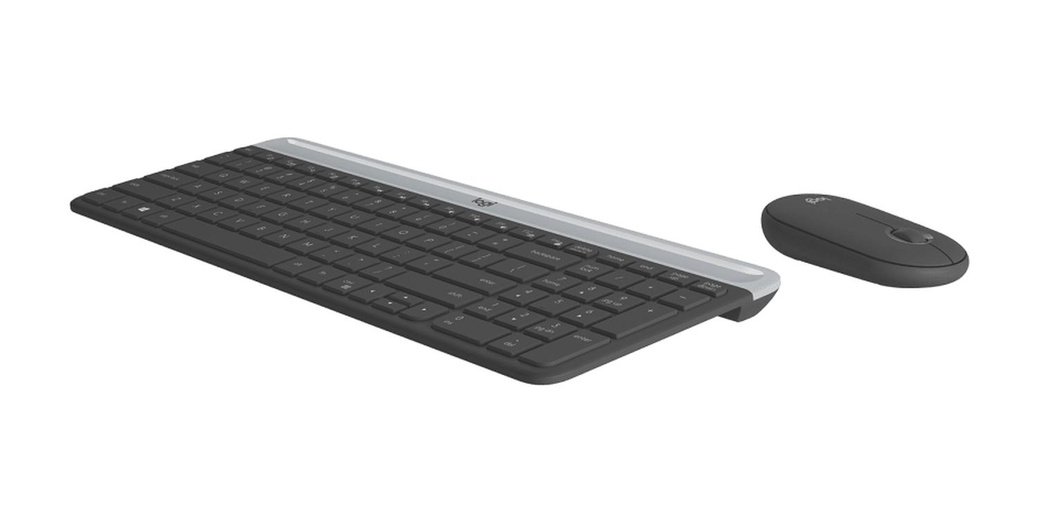 COMBO DE TECLADO Y MOUSE SLIM WIRELESS COMBO MK470 INALÁMBRICO BLANCO - 2
