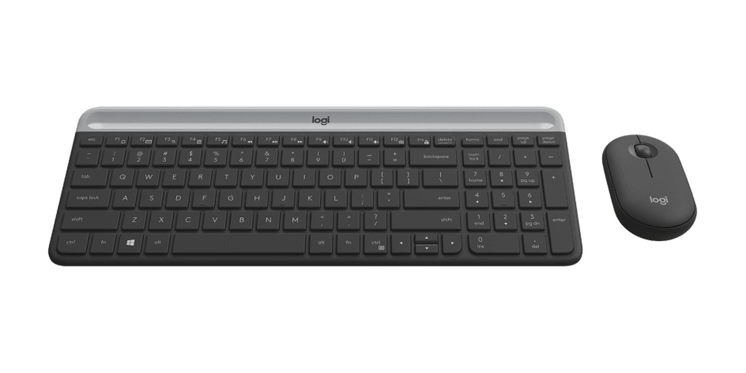 COMBO DE TECLADO Y MOUSE SLIM WIRELESS COMBO MK470 INALÁMBRICO BLANCO - 3