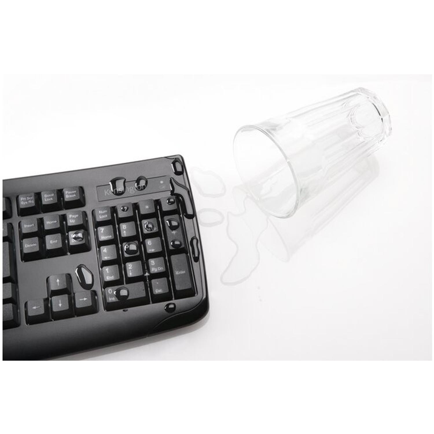 COMBO DE TECLADO Y MOUSE PRO FIT WIRELESS ANTIDERRAME INALAMBRICO - 4
