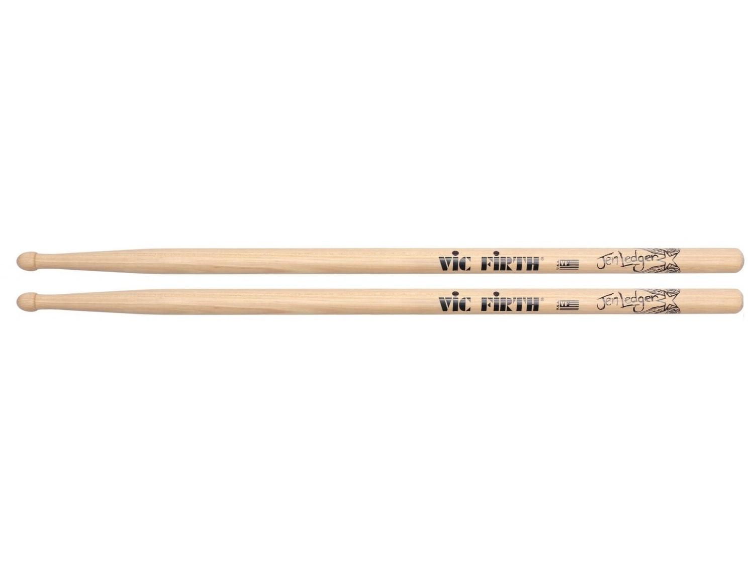 Bacchette Per Batteria Vic Firth Signature Mike Terrana - In Hickory, Punta In Legno, Per Potenza E Precisione