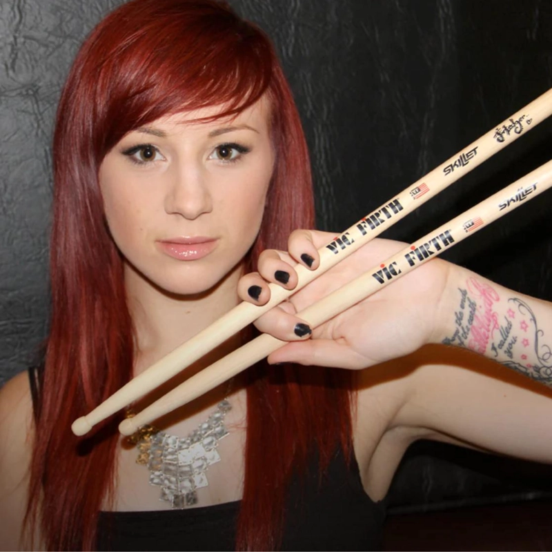 BAQUETA VIC FIRTH BATERÍA SERIE AUTOGRAFIADOS/JEN LEDGER SLED - 3