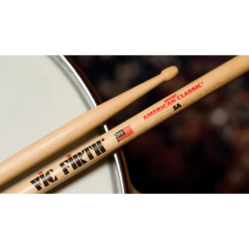 PACK 4 PARES BAQUETAS VIC FIRTH 5A AMERICAN CLASSIC - 7