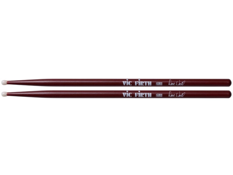 BAQUETA VIC FIRTH BATERÍA SERIE AUTOGRAFIADOS/DAVE WECKL NYLON SDWN - 1