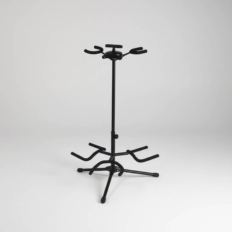 SOPORTE HAMILTON DE GUITARRA TRIPLE NEGRO - 3