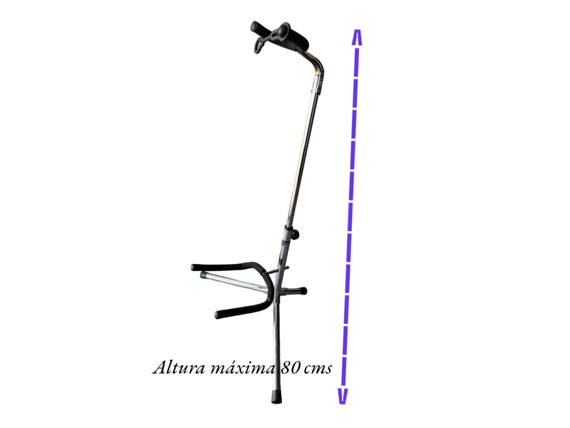 SOPORTE HAMILTON DE GUITARRA CROMADO - 7