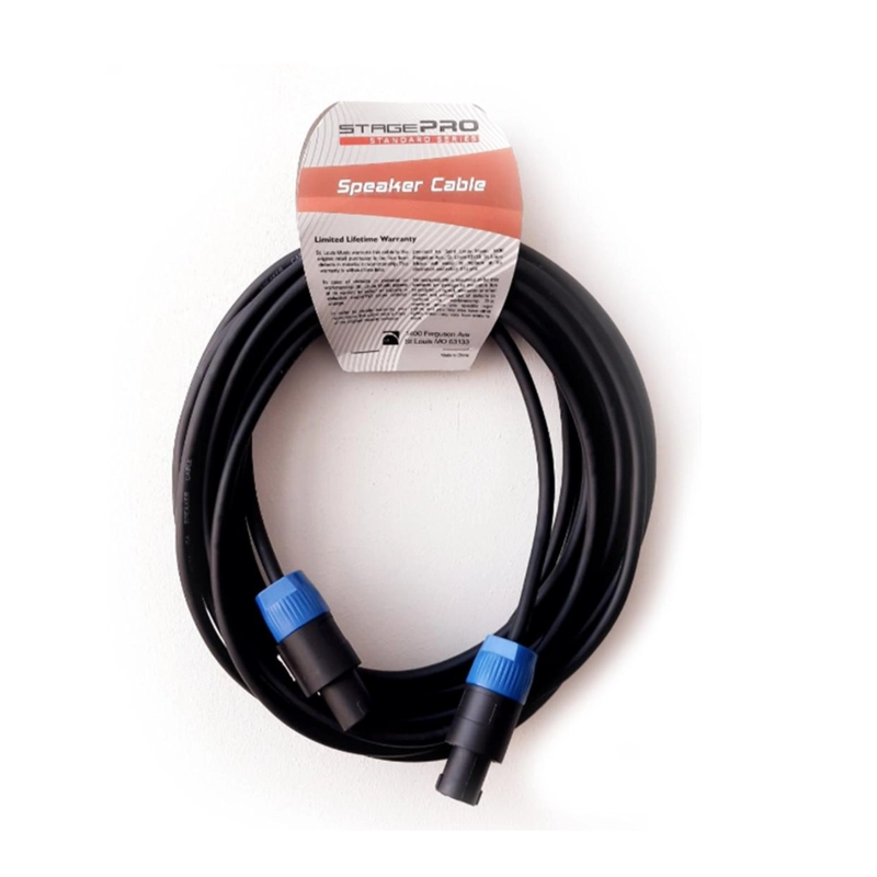 CABLE DE PARLANTE STAGEPRO 9M CON CONECTORES SPEAKON - 1