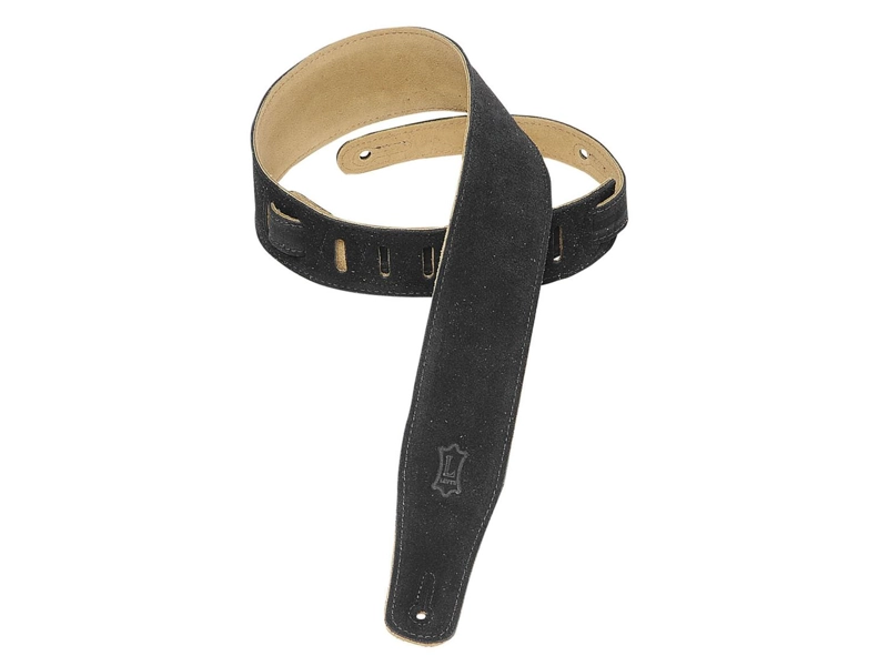 CORREA LEVIS GUITARRA ELÉCTRICA 6.4CM GAMUZA L:94-137CM BLACK MS26 - 1