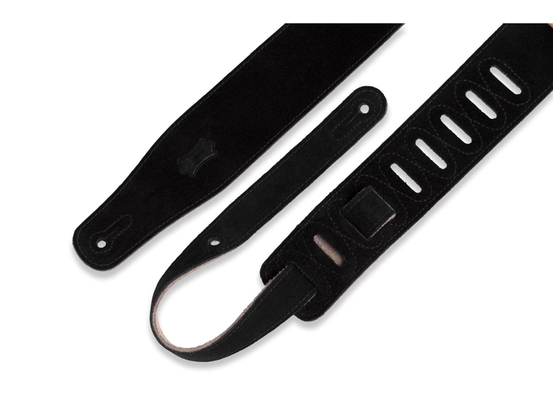 CORREA LEVIS GUITARRA ELÉCTRICA 6.4CM GAMUZA L:94-137CM BLACK MS26 - 2