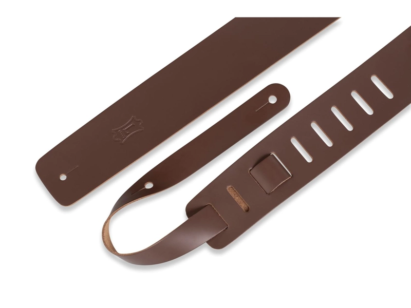CORREA LEVIS GUITARRA ELÉCTRICA 6.4CM BASICA CUERO L:94-157CM BROWN M1-XL - 3