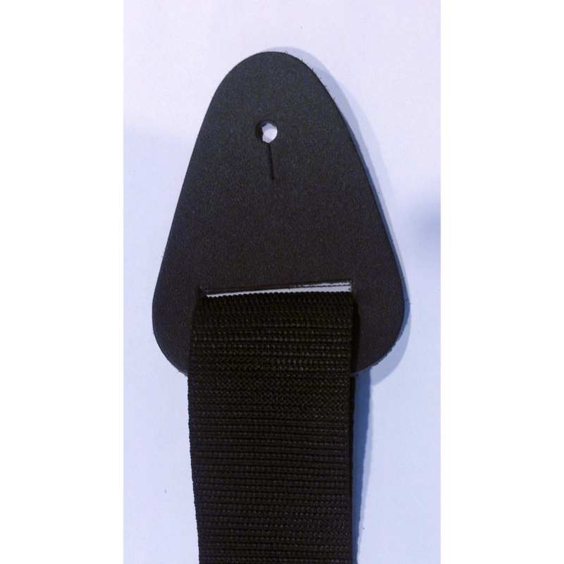 CORREA VILLA IMPORT GUITARRA ELÉCTRICA PUNTERA CUERO BLACK 1352 POLYWEB - 3