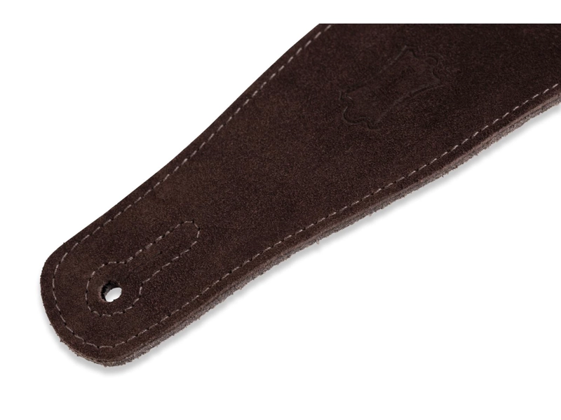 CORREA LEVIS GUITARRA ELÉCTRICA 6.4CM BASICA GAMUZA RVRSO.GMUZA L:94-137CM BROWN MS26 - 3