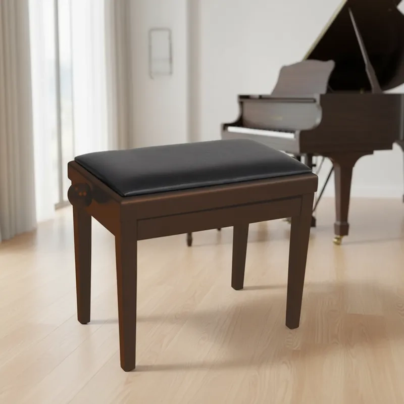 TABURETE PARA PIANO VILLA IMPORT AJUSTABLE CON CAJÓN - 2