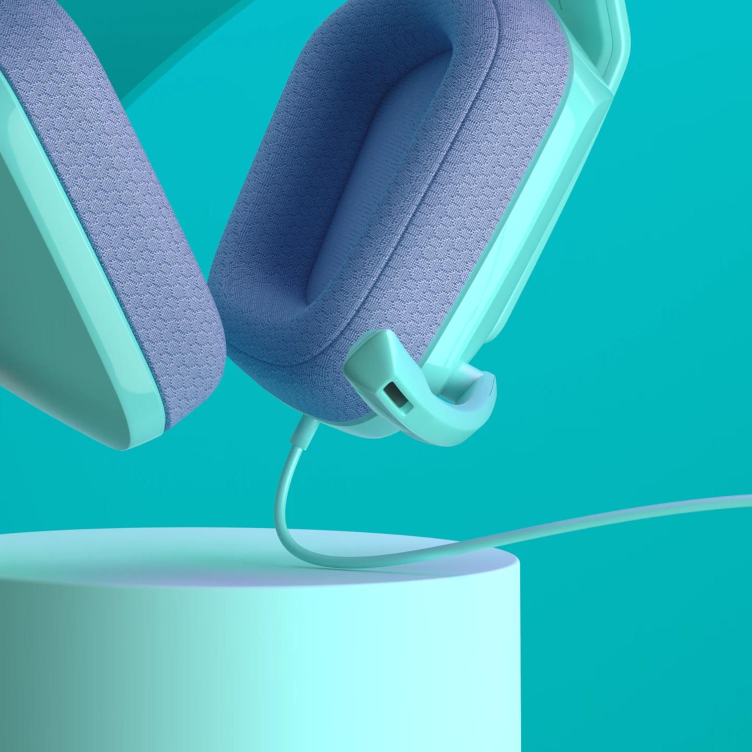 AURICULARES OVER-EAR ALAMBRICO LOGITECH G335 MINT - 5