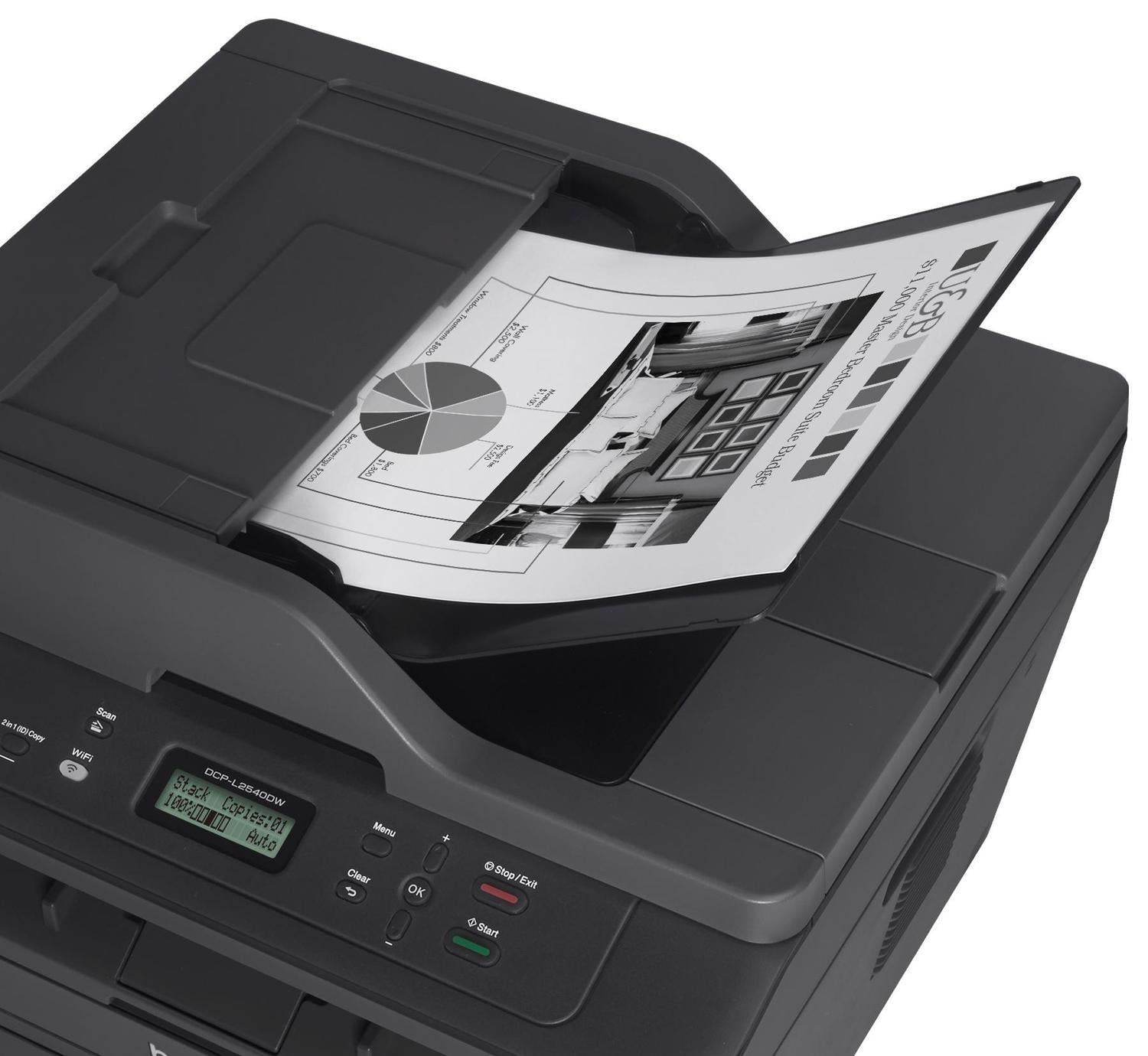 IMPRESORA MULTIFUNCIONAL BROTHER DCP-L2540DW MONOCROMÁTICA WIFI - 7
