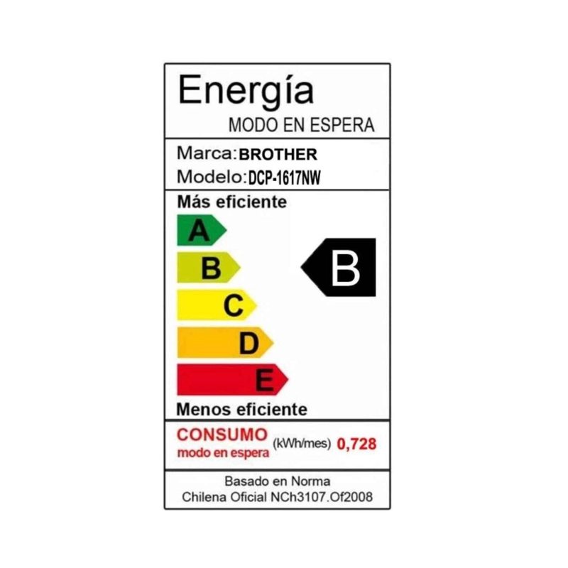 IMPRESORA MULTIFUNCIONAL BROTHER DCP-1617NW MONOCROMÁTICA WIFI - 8