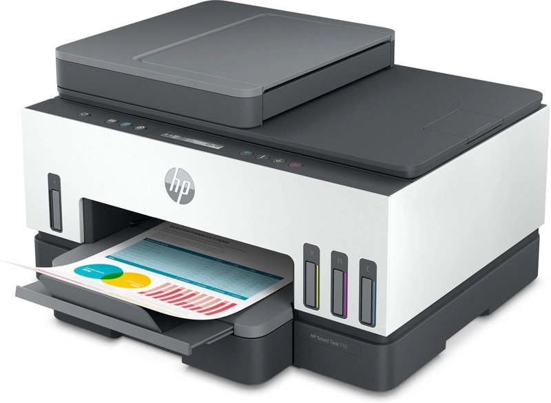IMPRESORA MULTIFUNCIONAL HP SMART TANK 750 COLOR WIFI - 4
