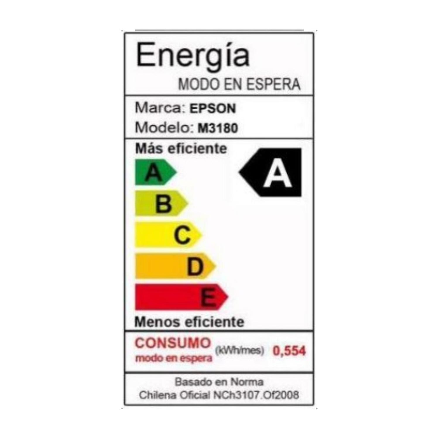 IMPRESORA MULTIFUNCIONAL EPSON ECOTANK M3180 MONOCROMATICA WIFI - 8