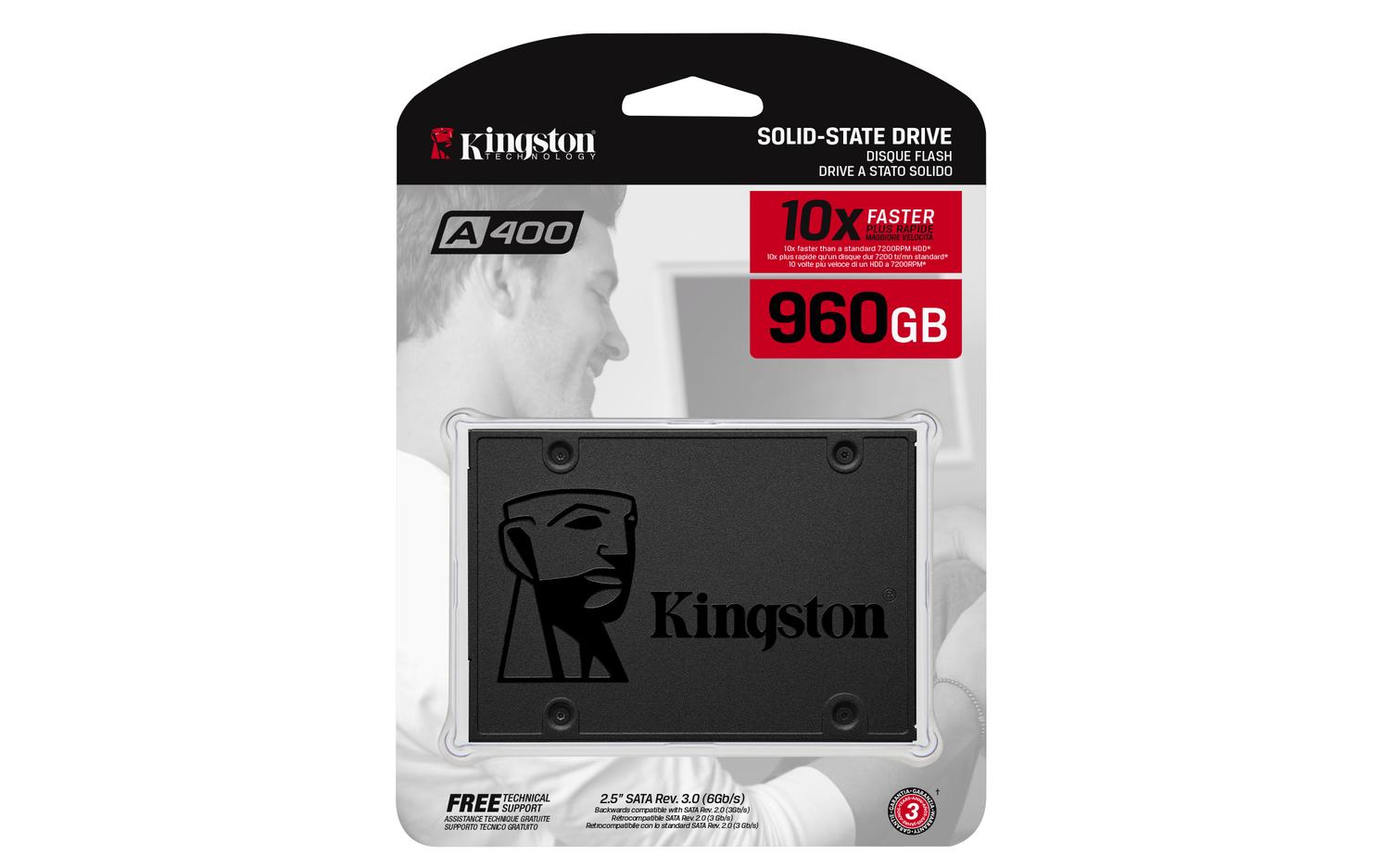 DISCO ESTADO KINGSTON SA400S37/960G SÓLIDO INTERNO A400 960GB 2.5' - 4