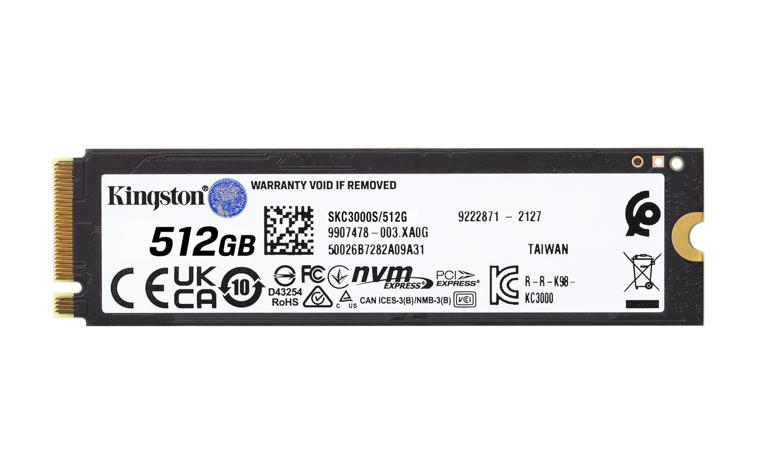DISCO ESTADO KINGSTON SKC3000S/512G SÓLIDO INTERNO KC3000 512GB M.2 - 2