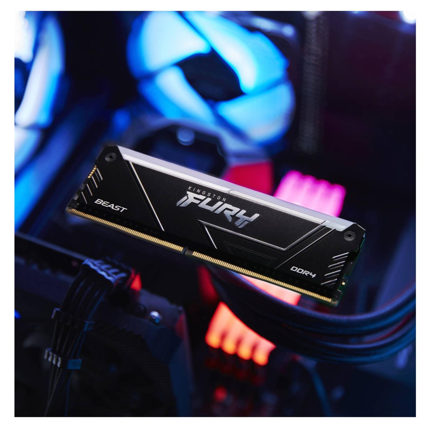 MEMORIA RAM KINGSTON KF436C17BB2A/8 FURY BEAST RGB 8 GB DDR4 3600 MHZ - 3