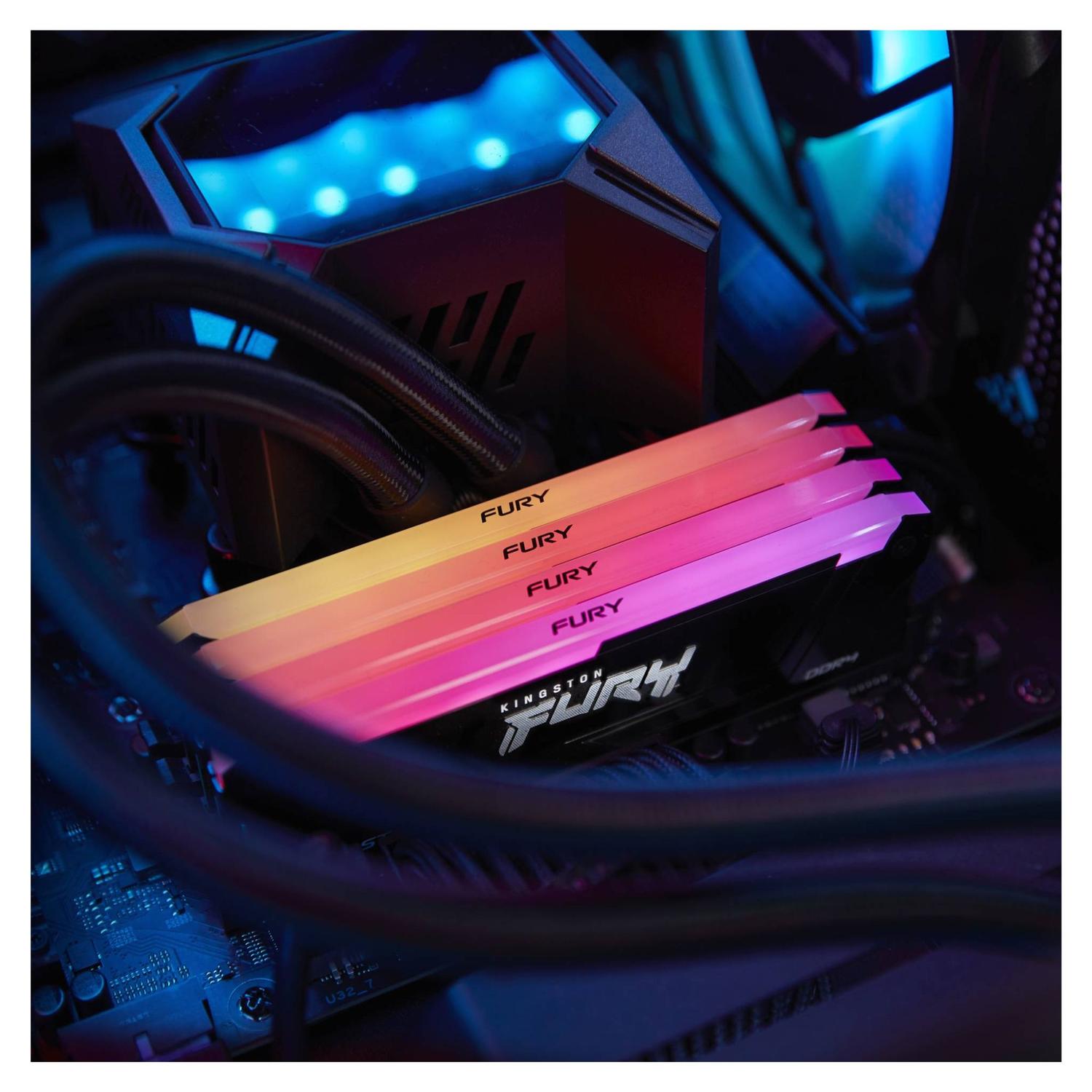MEMORIA RAM KINGSTON KF436C17BB2A/8 FURY BEAST RGB 8 GB DDR4 3600 MHZ - 4