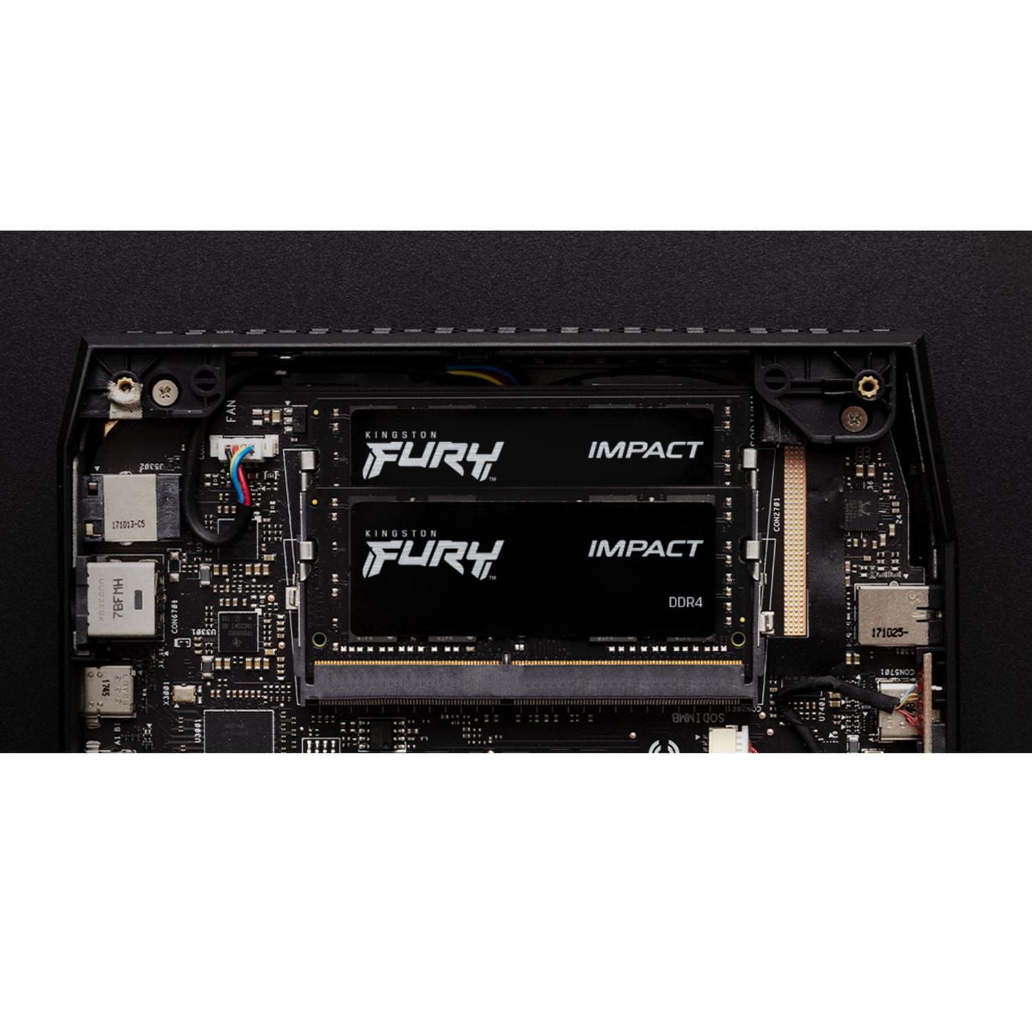 MEMORIA RAM KINGSTON KF432S20IB/8 FURY IMPACT 8 GB DDR4 3200 MHZ - 3