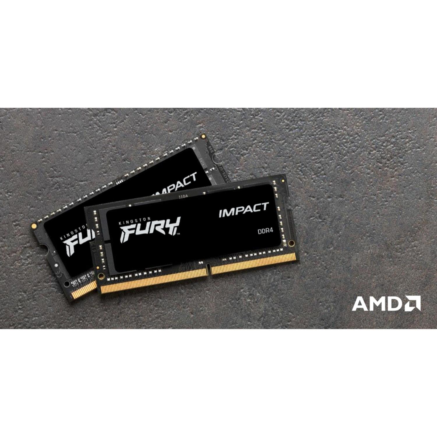 MEMORIA RAM KINGSTON KF432S20IB/8 FURY IMPACT 8 GB DDR4 3200 MHZ - 6