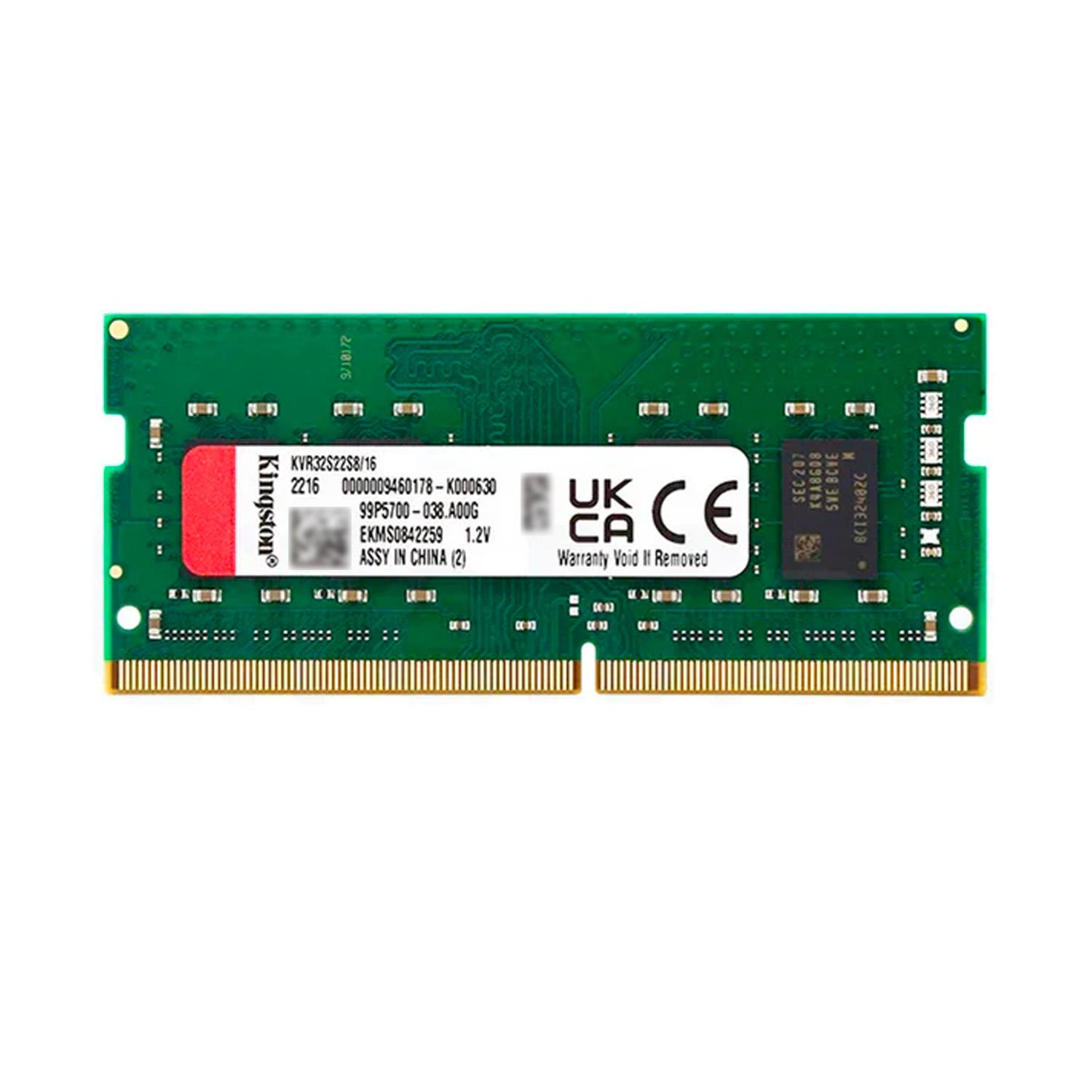 MEMORIA RAM KINGSTON KVR32S22S8/16 VALUERAM 16 GB DDR4 3200 MHZ - 1
