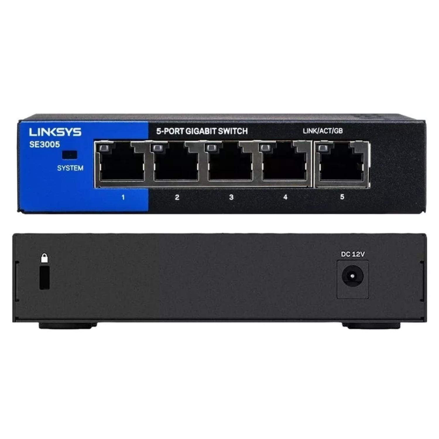 SWITCH NO ADMINISTRADO LINKSYS 5 PUERTOS SE3005 - 2