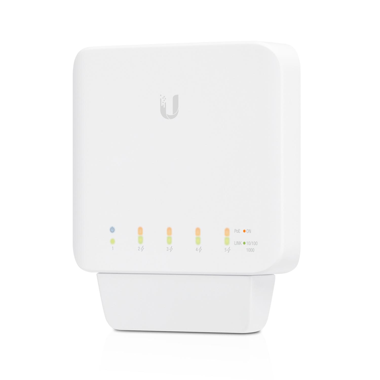 SWITCH ADMINISTRABLE UBIQUITI 5 PUERTOS UNIFI USW‑FLEX POE - 2