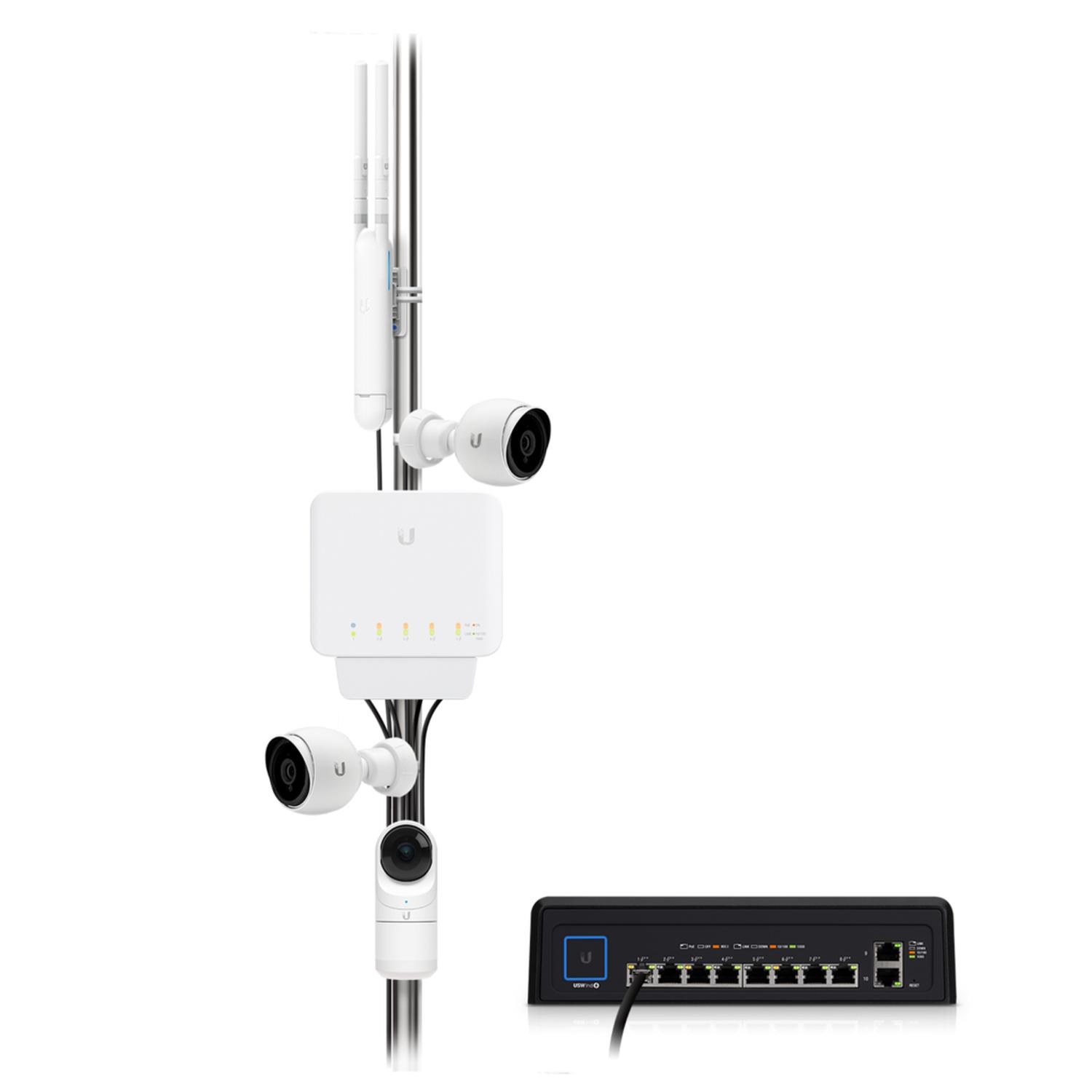 SWITCH ADMINISTRABLE UBIQUITI 5 PUERTOS UNIFI USW‑FLEX POE - 3