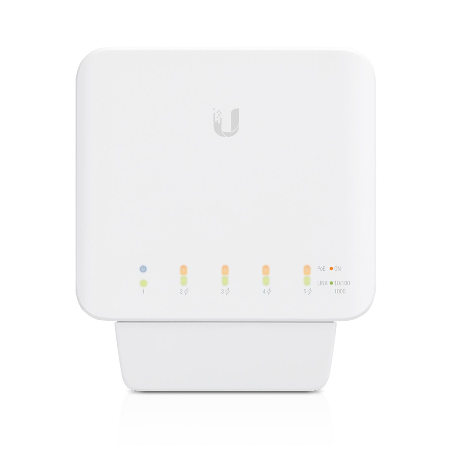 SWITCH ADMINISTRABLE UBIQUITI 5 PUERTOS UNIFI USW‑FLEX POE - 4
