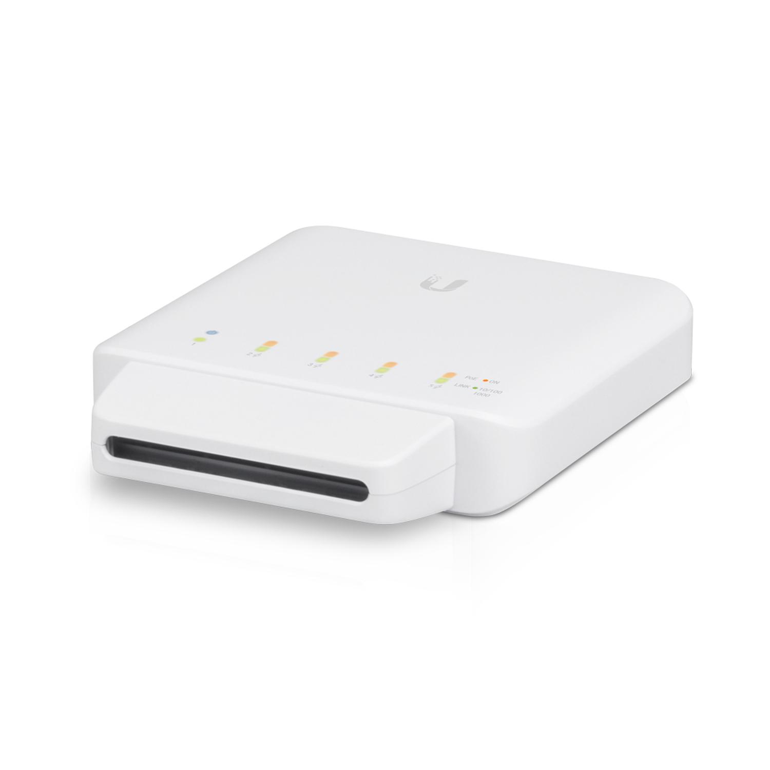 SWITCH ADMINISTRABLE UBIQUITI 5 PUERTOS UNIFI USW‑FLEX POE - 6