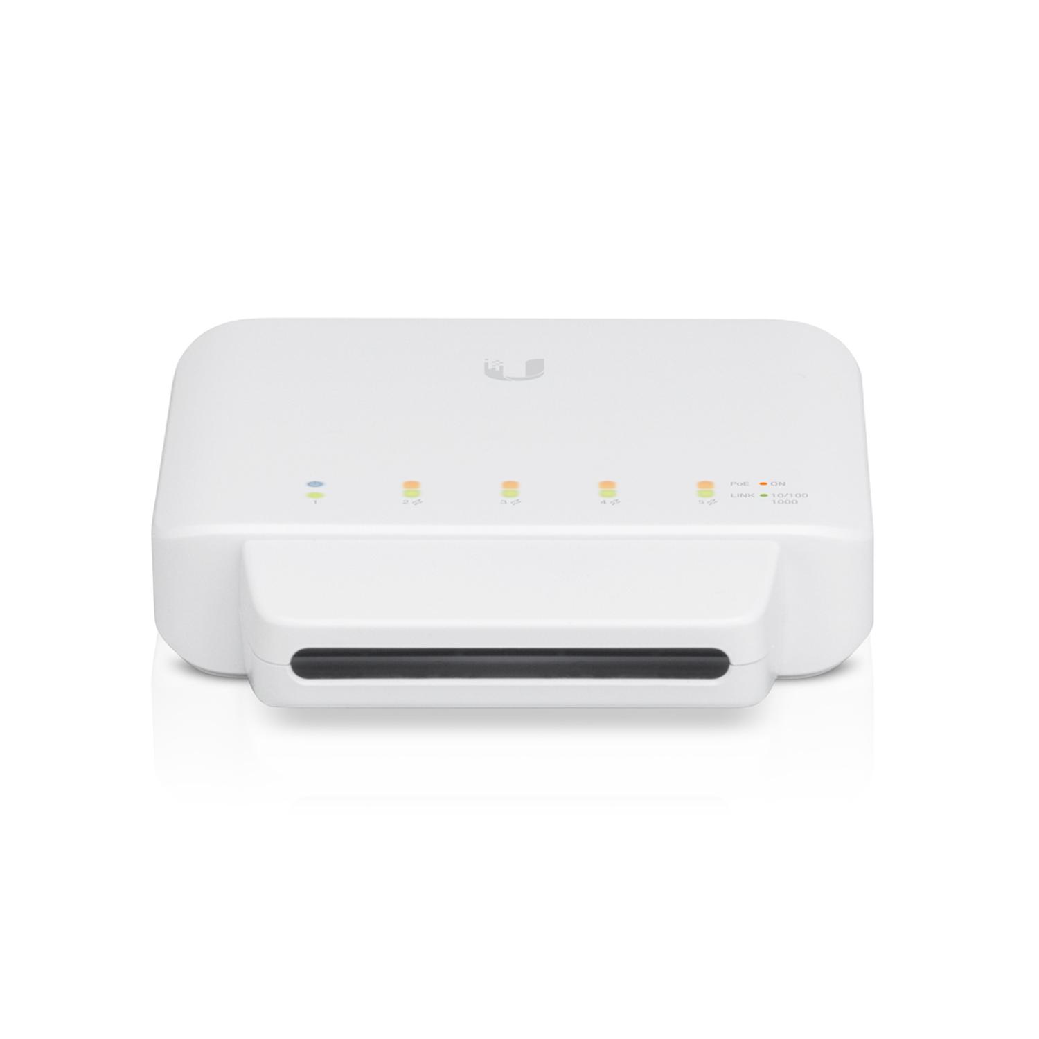 SWITCH ADMINISTRABLE UBIQUITI 5 PUERTOS UNIFI USW‑FLEX POE - 9